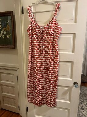 Tomato Print Midi Dress